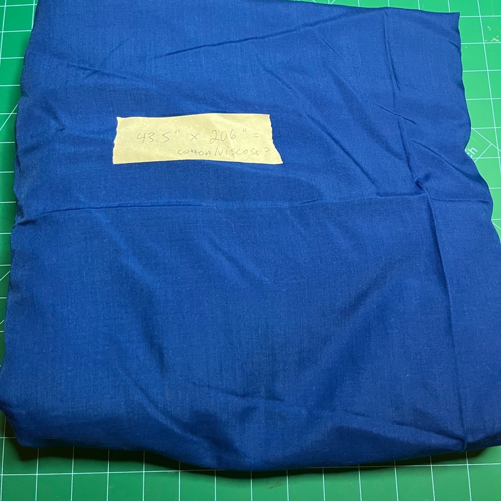 Blue Fabric Material